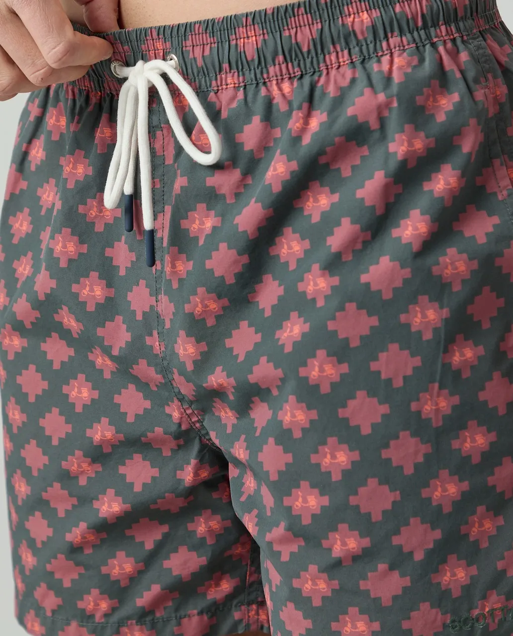 Bañador Logo Geometric Khaki - Image 2
