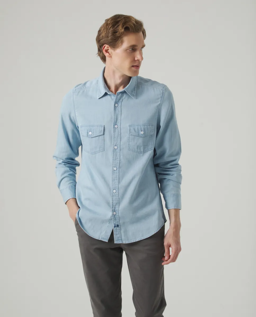 Camisa Denim Pockets Indigo