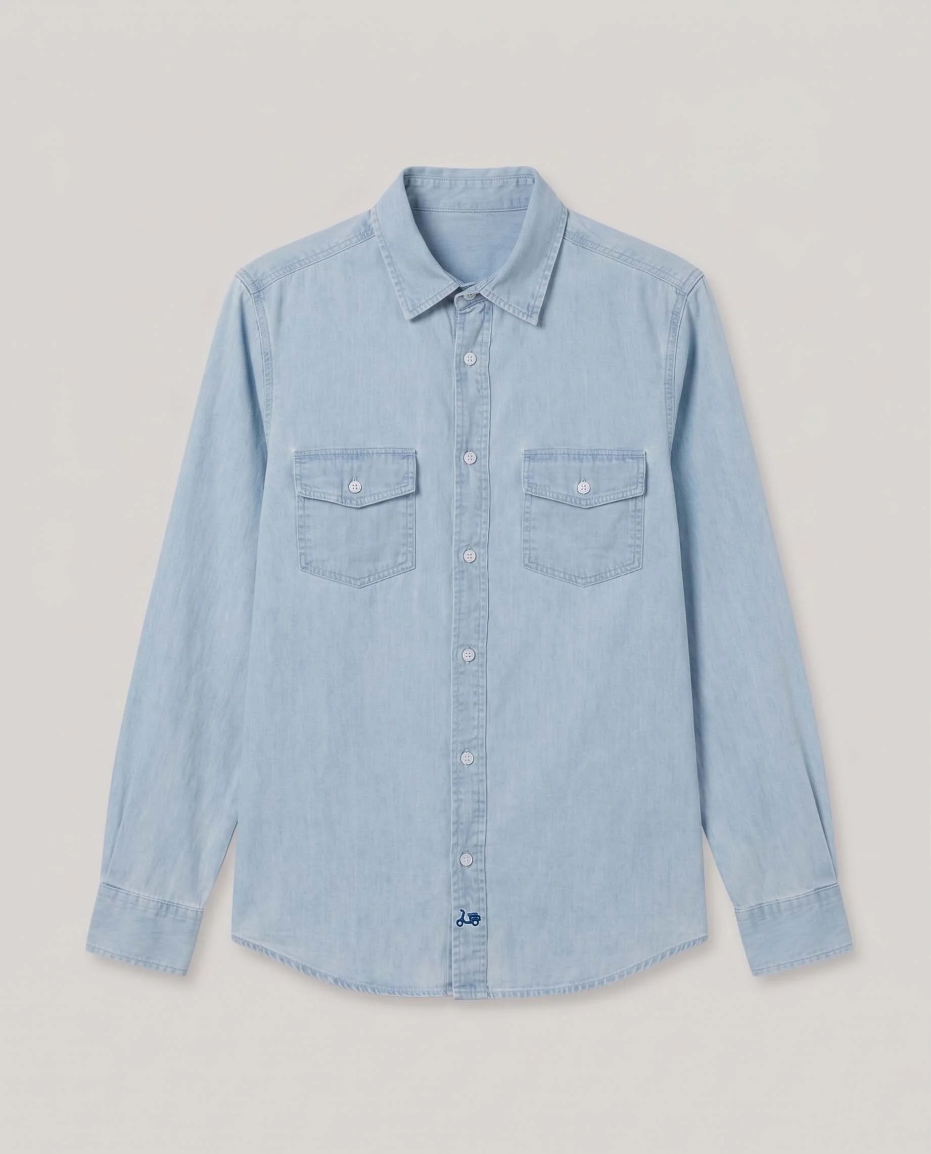 Camisa Denim Pockets Indigo - Image 6