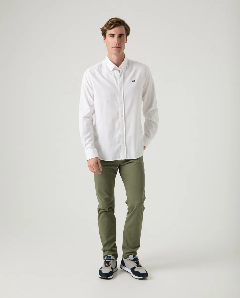 Camisa Estructura Pinpoint Blanco - Image 4