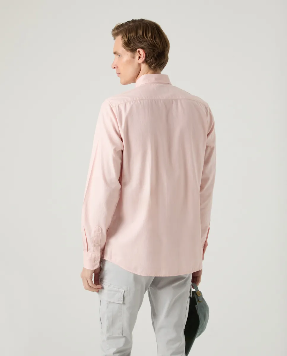 Camisa Estructura Pinpoint Rosa Palo - Image 2