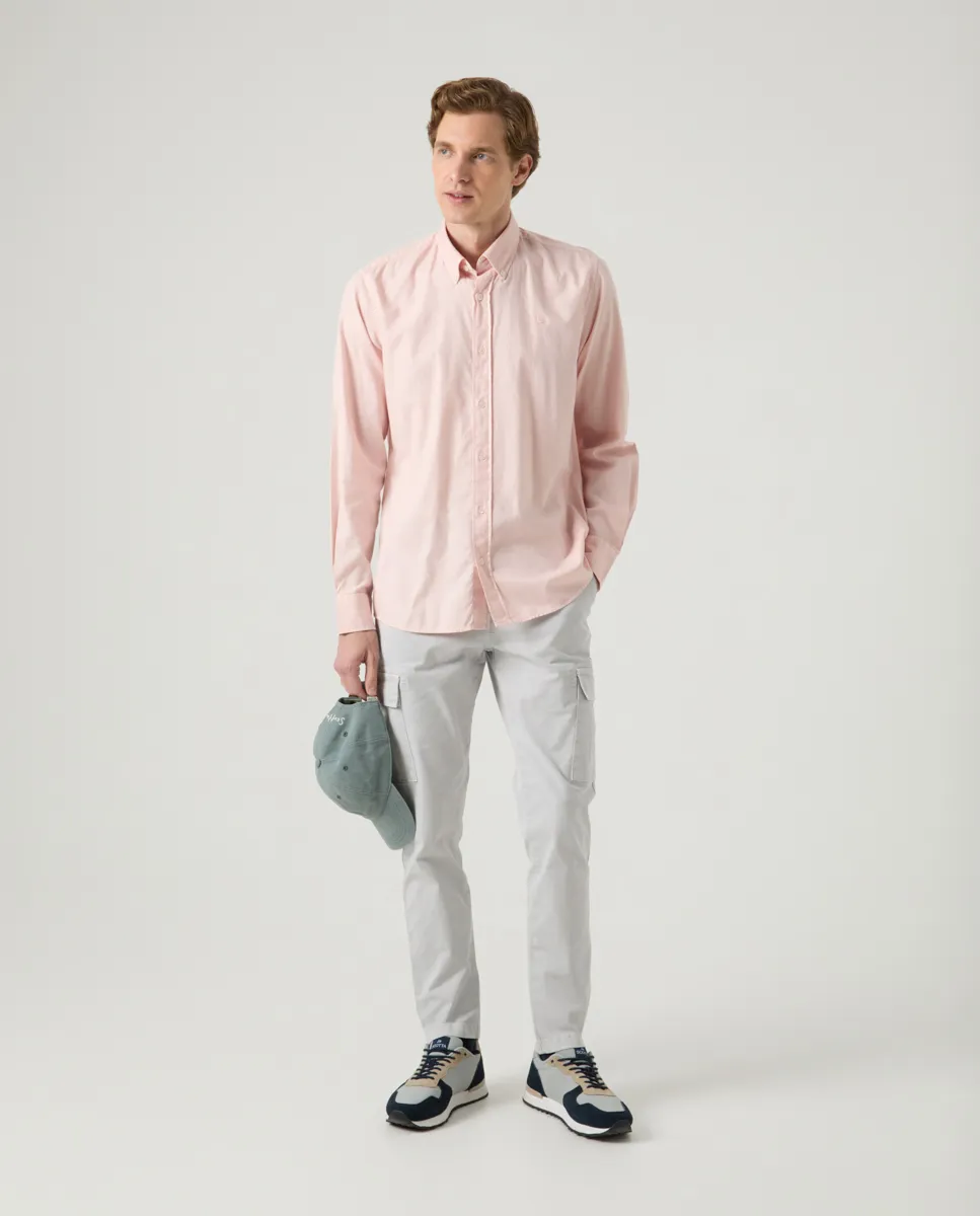 Camisa Estructura Pinpoint Rosa Palo - Image 4