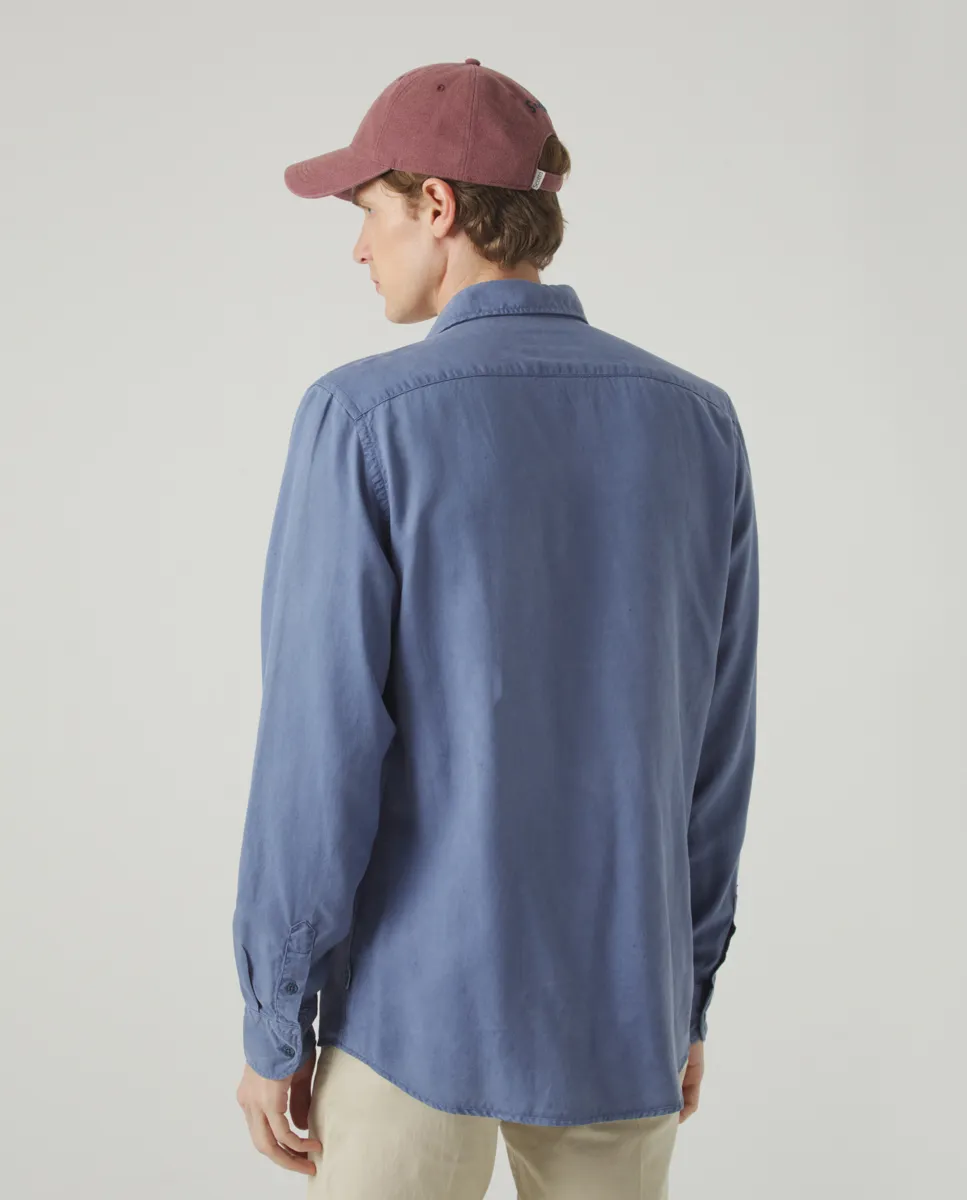 Camisa Forest Tencel Linen Azul Denim - Image 3