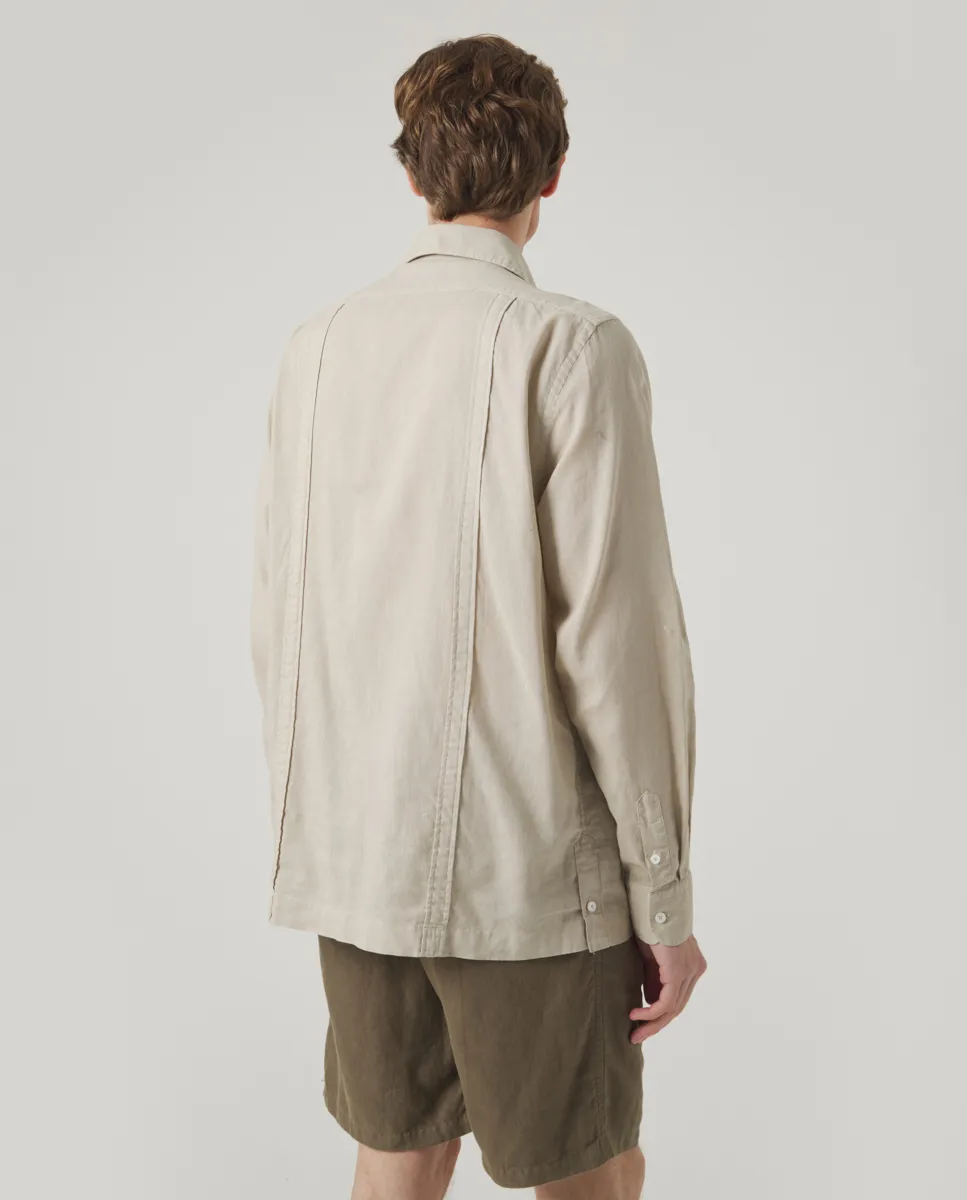 Camisa Guayabera Li-Co Marrón Topo - Image 3
