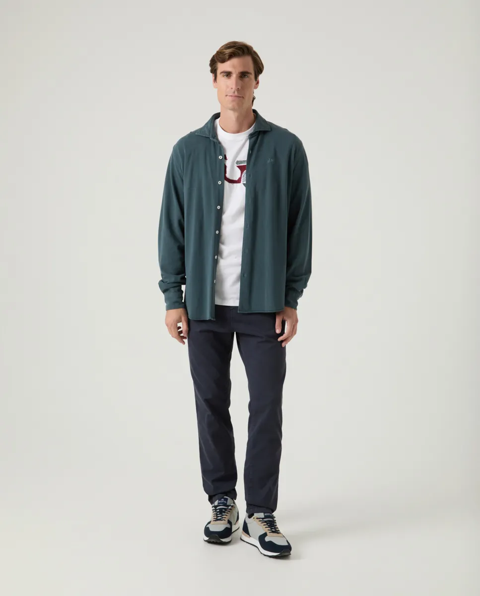 Camisa Joy Piqué Marino - Image 4