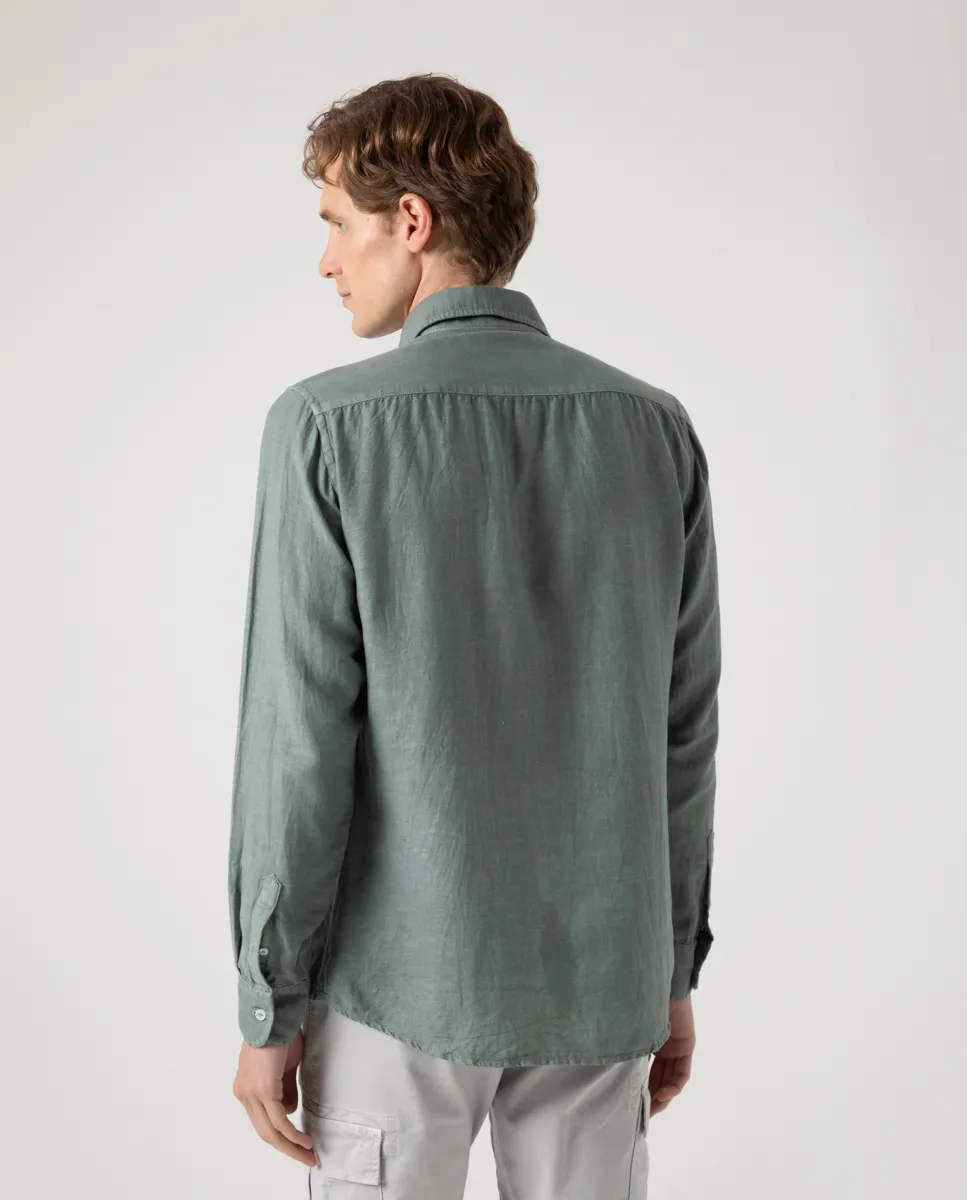 Camisa Linen Khaki - Image 2