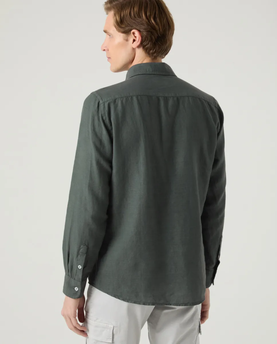 Camisa Lissome Li-Co Verde Botella - Image 3