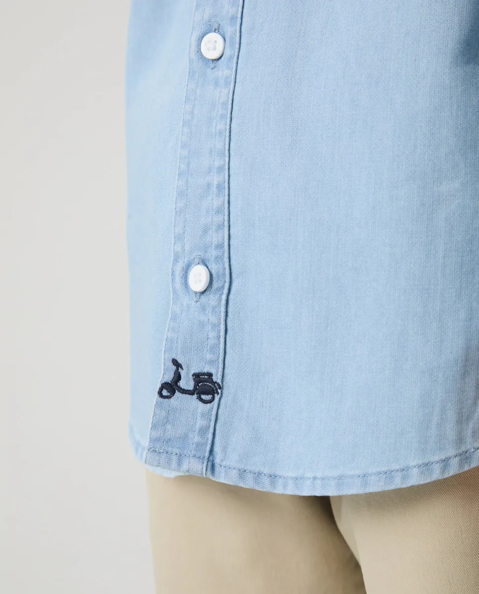 Camisa Niño Pockets Denim - Image 4