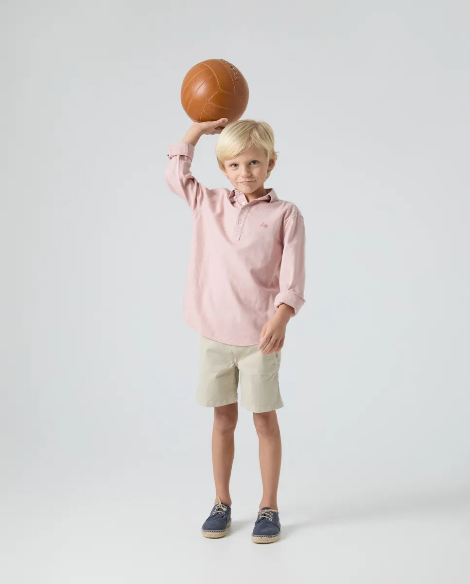 Camisa Niño Polera Lissome Li-Co Rosa Claro - Image 5