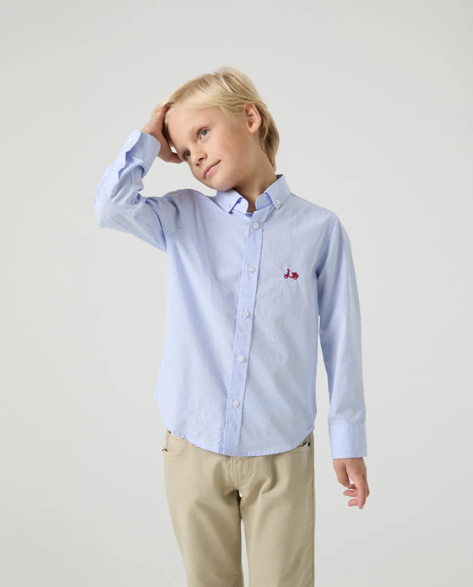 Camisa Niño Vichy Celeste - Image 3