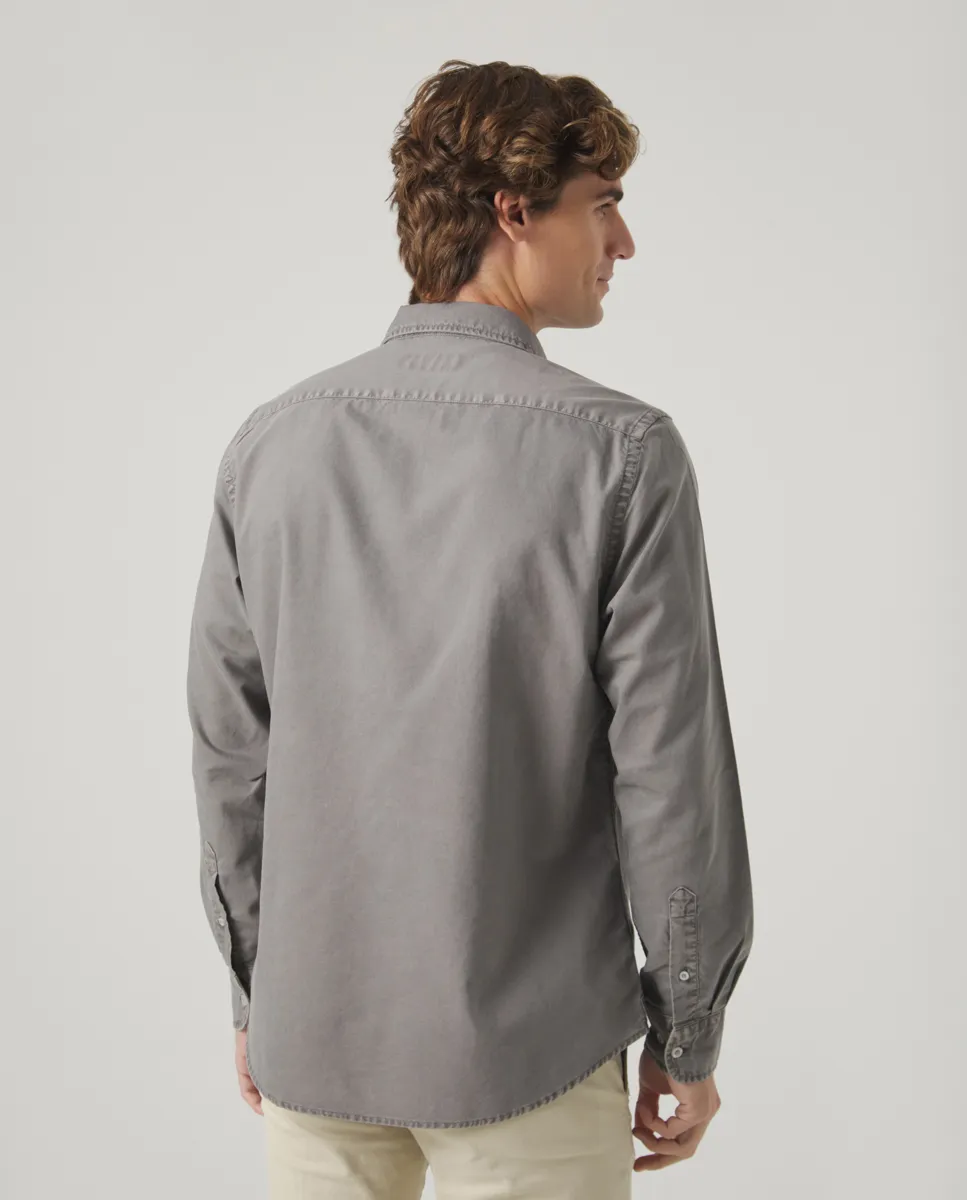 Camisa Oxford Tintada Gris - Image 3