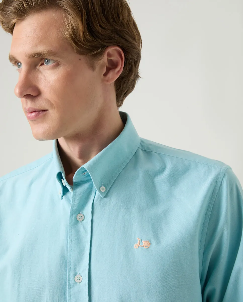 Camisa Oxford Turquesa - Image 2