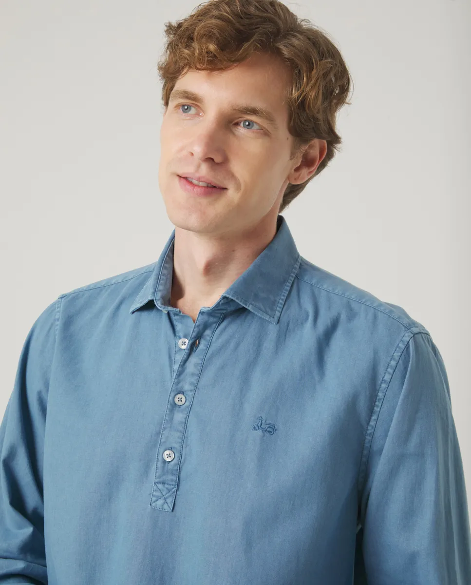 Camisa Polera Lissome Li-Co Azul Denim