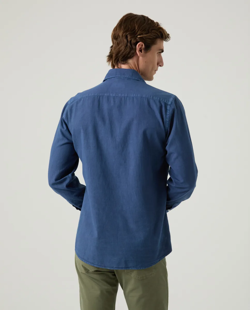 Camisa Sarga Marino - Image 3