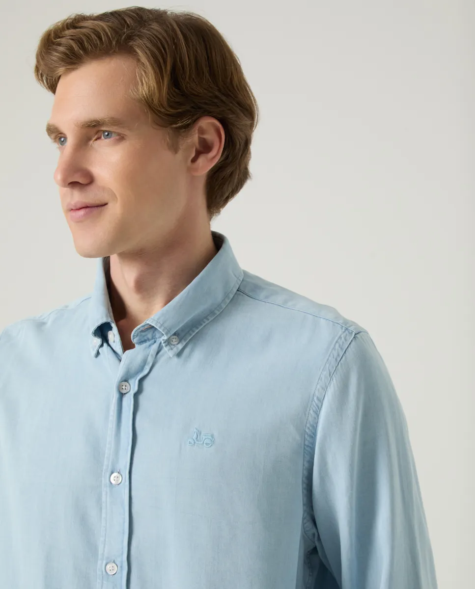 Camisa Tencel Denim Claro - Image 3
