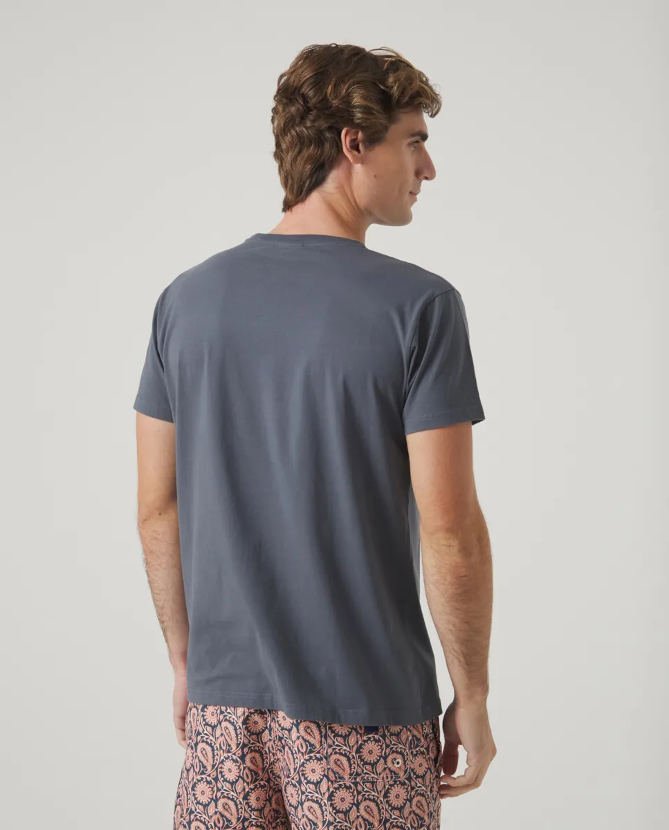 Camiseta Moto Girl Gris Oscuro - Image 3