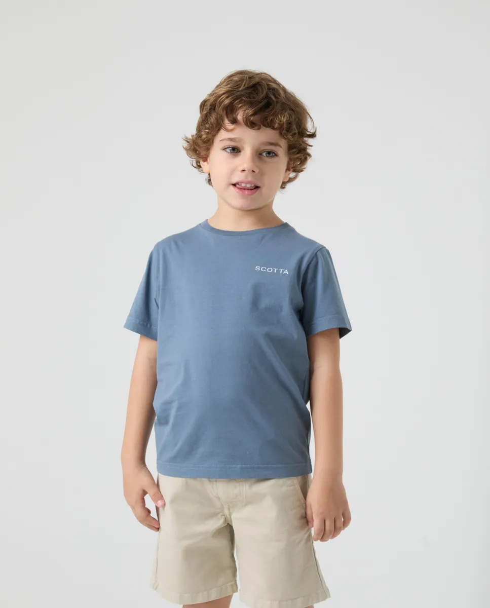 Camiseta Niño Logo Espalda Marino - Image 3