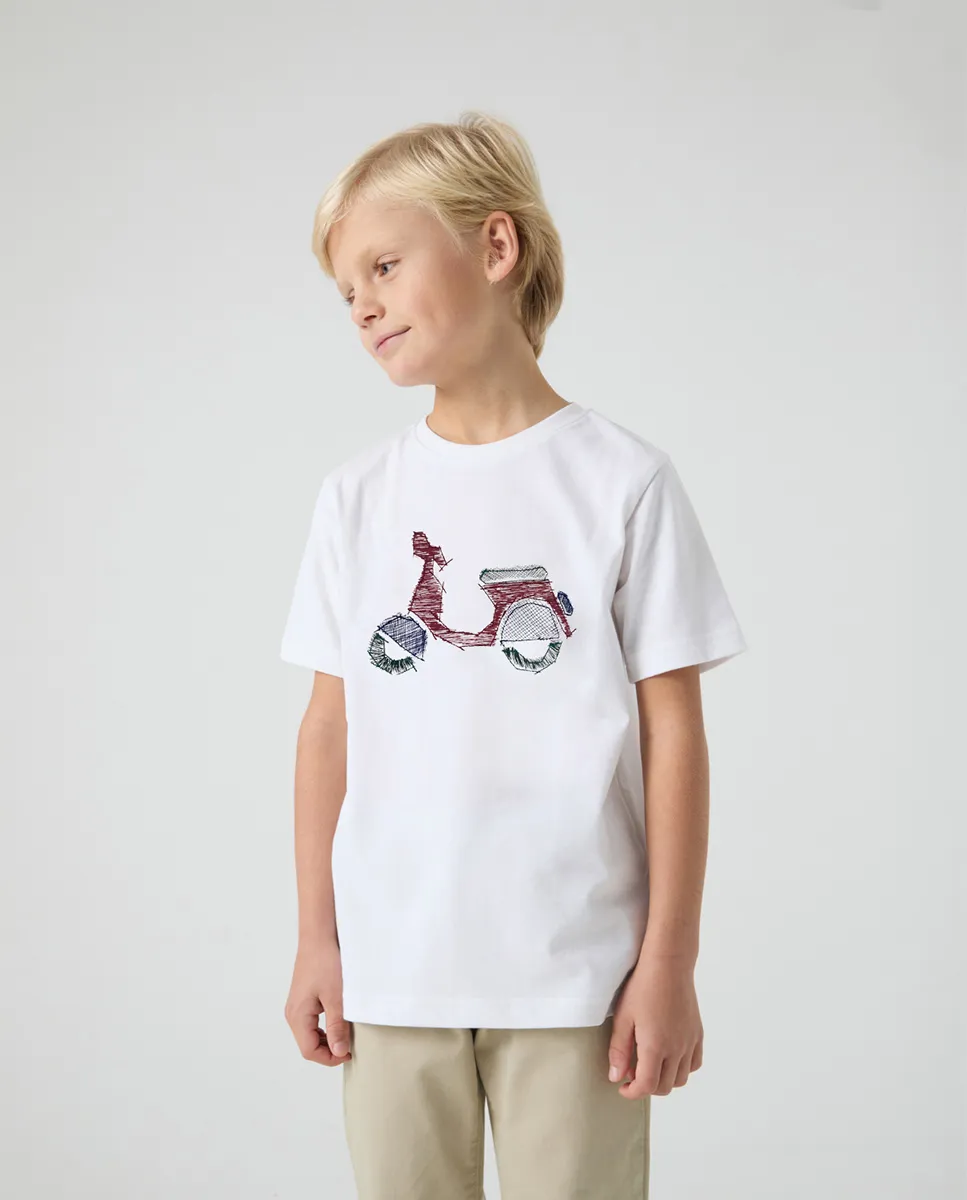 Camiseta Niño Logo Frontal Blanco - Image 4