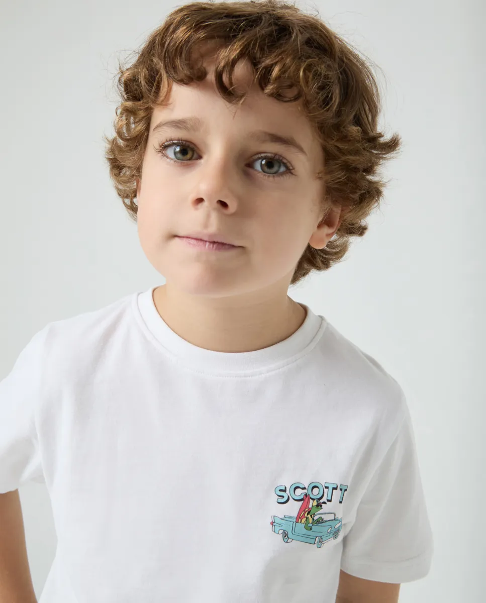 Camiseta Niño Turtle Blanco - Image 3