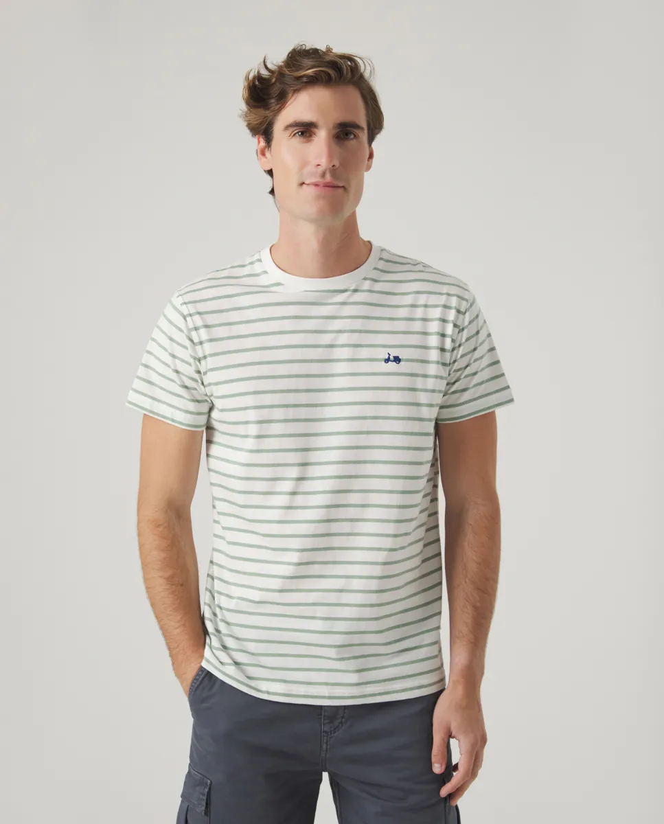 Camiseta Rayas Khaki