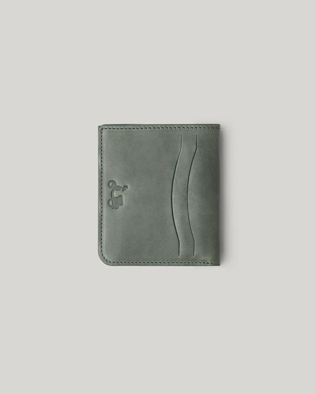 Cartera piel mate verde - Image 4