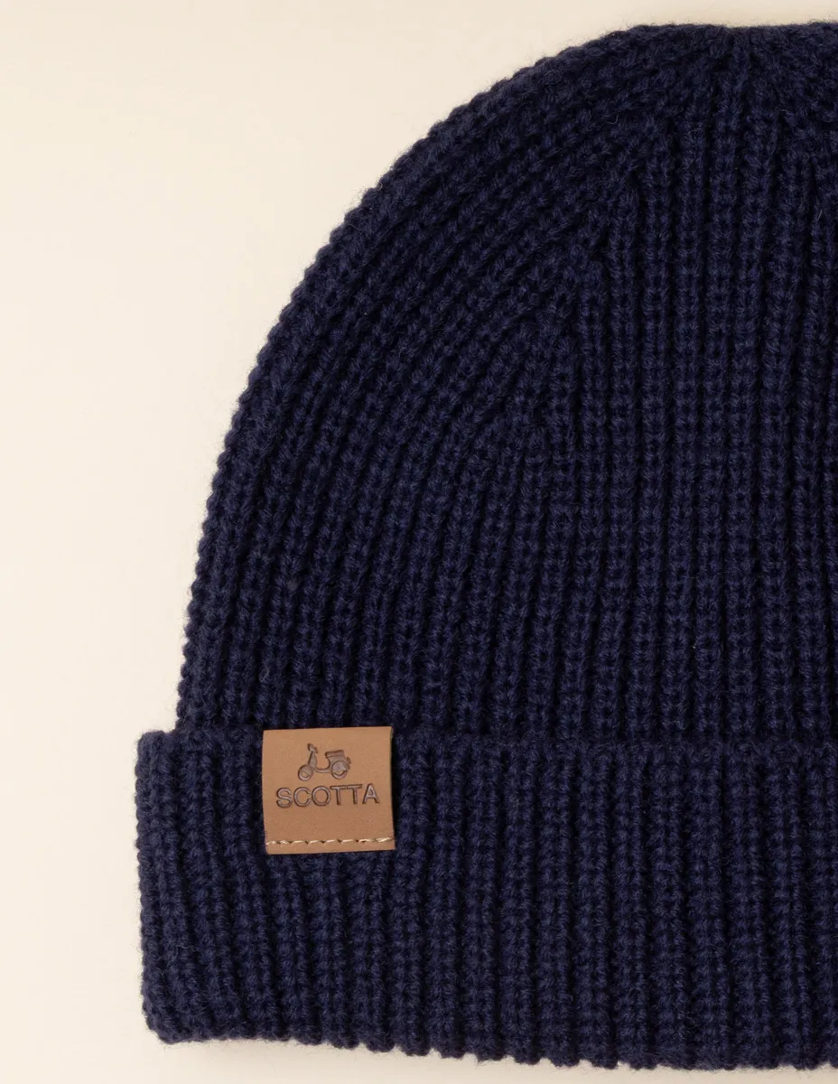 Gorro canalé marino - Image 2