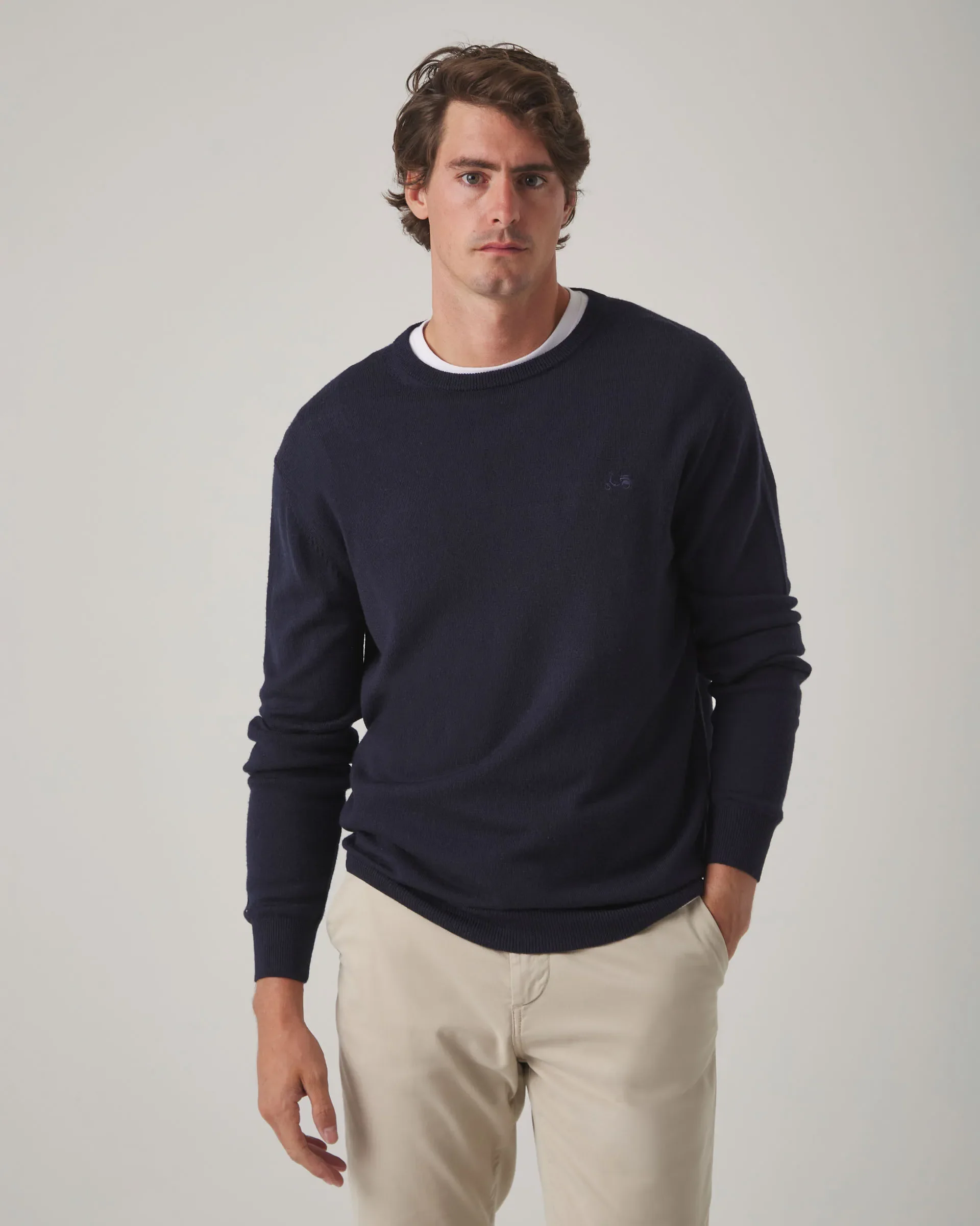 Jersey Crew Neck Merino Marino