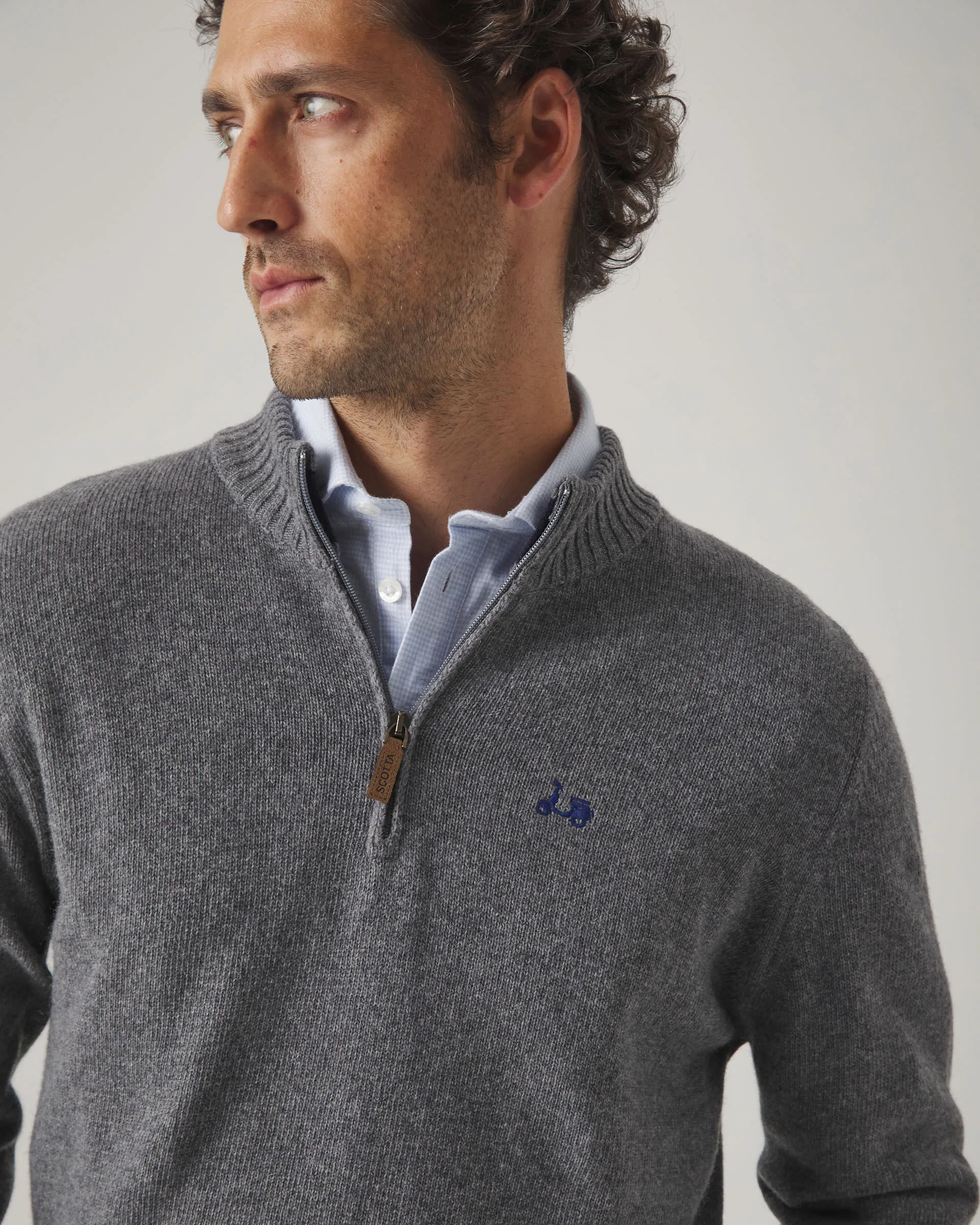 Jersey Zip Gris
