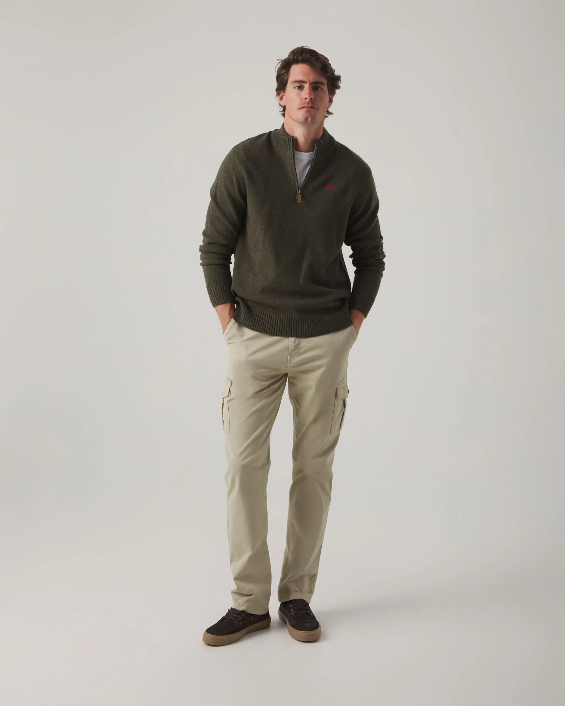 Jersey Zip Khaki - Image 4