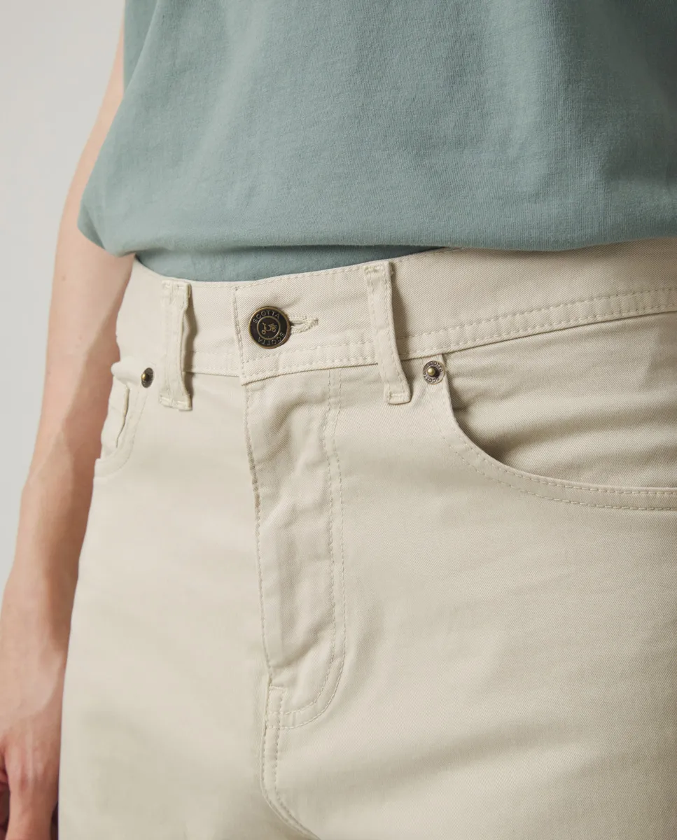 Pantalón cooper 5 Bolsillos Beige - Image 3