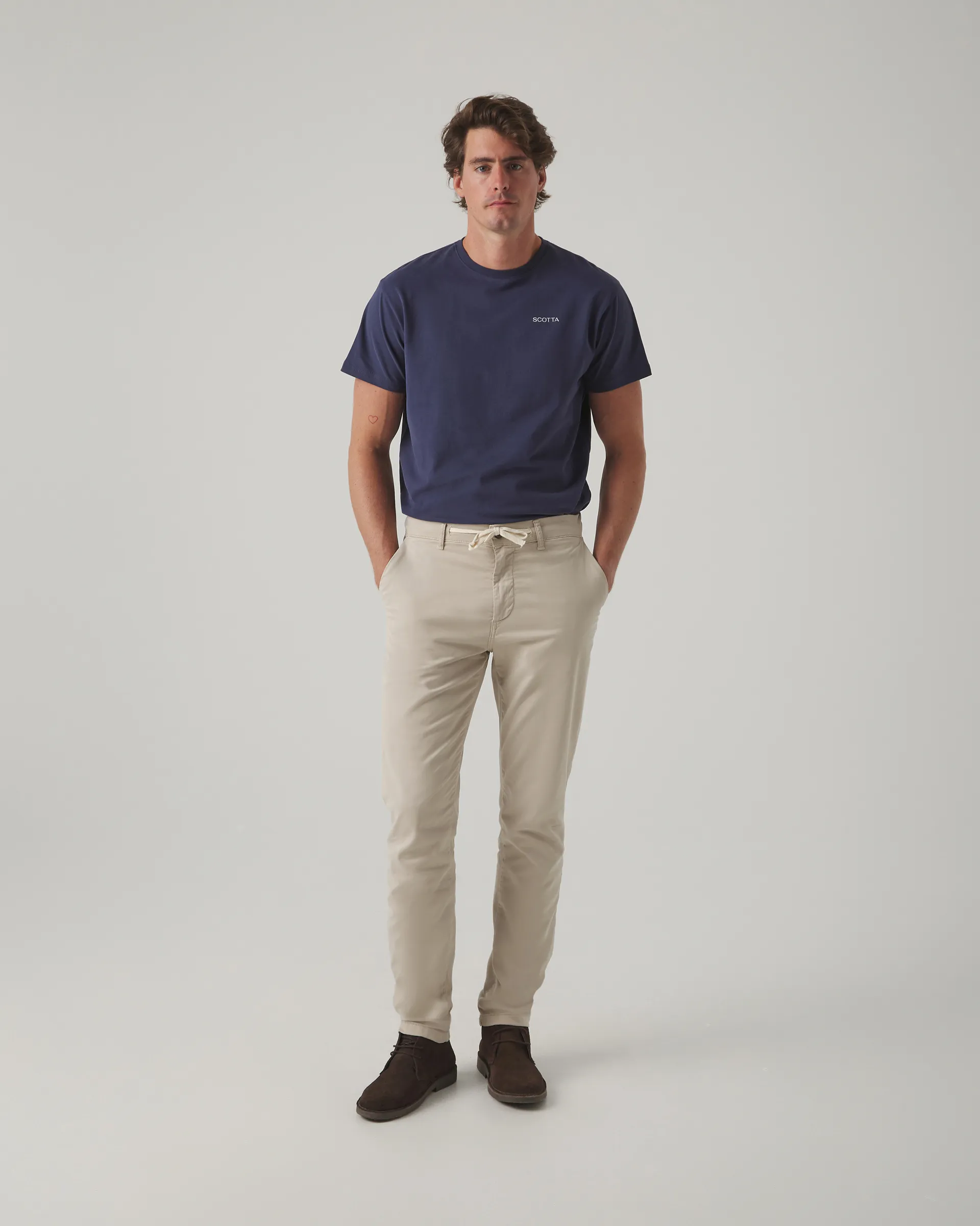 Pantalón Jogging Garment Dyed Beige