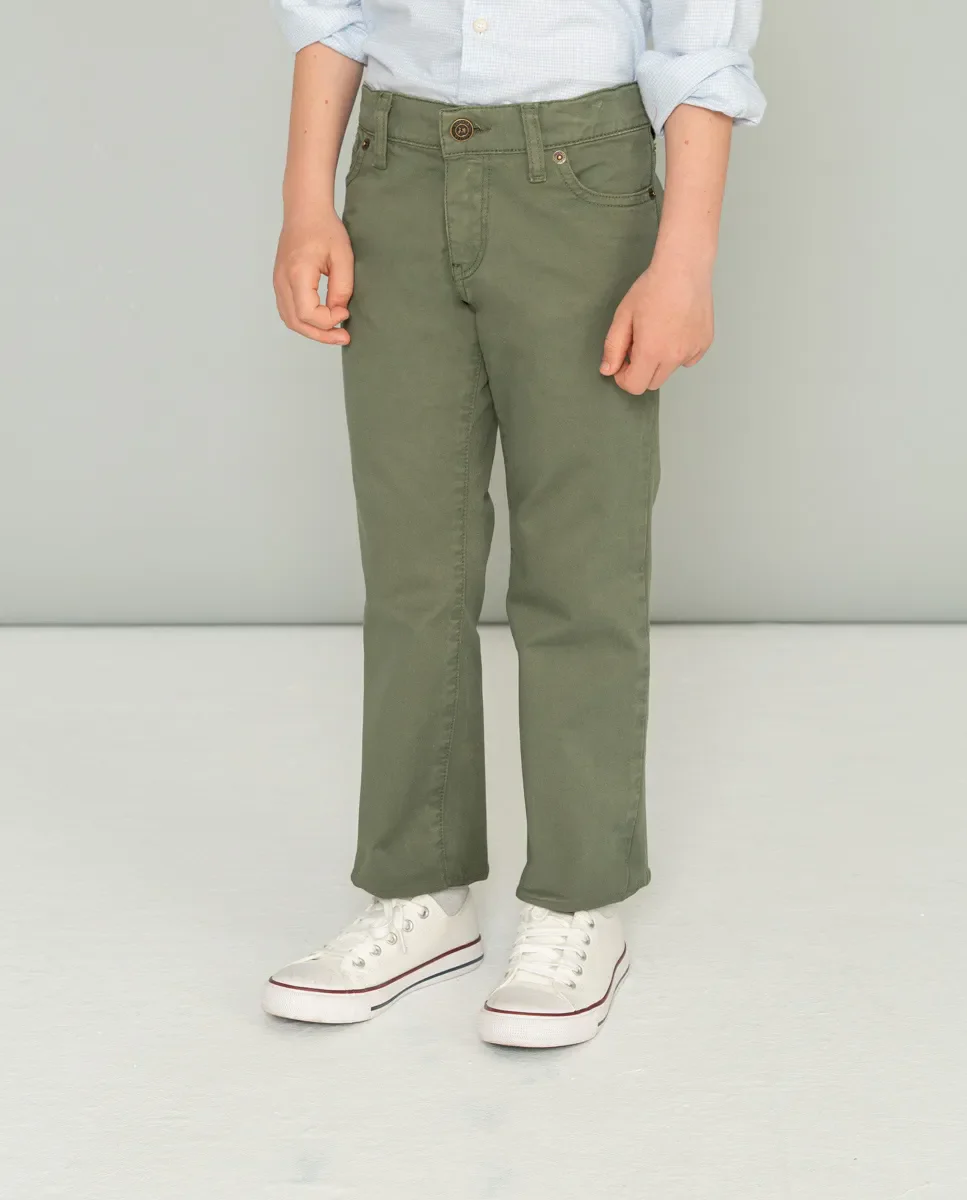 Pantalón niño cooper 5 bolsillos khaki - Image 2