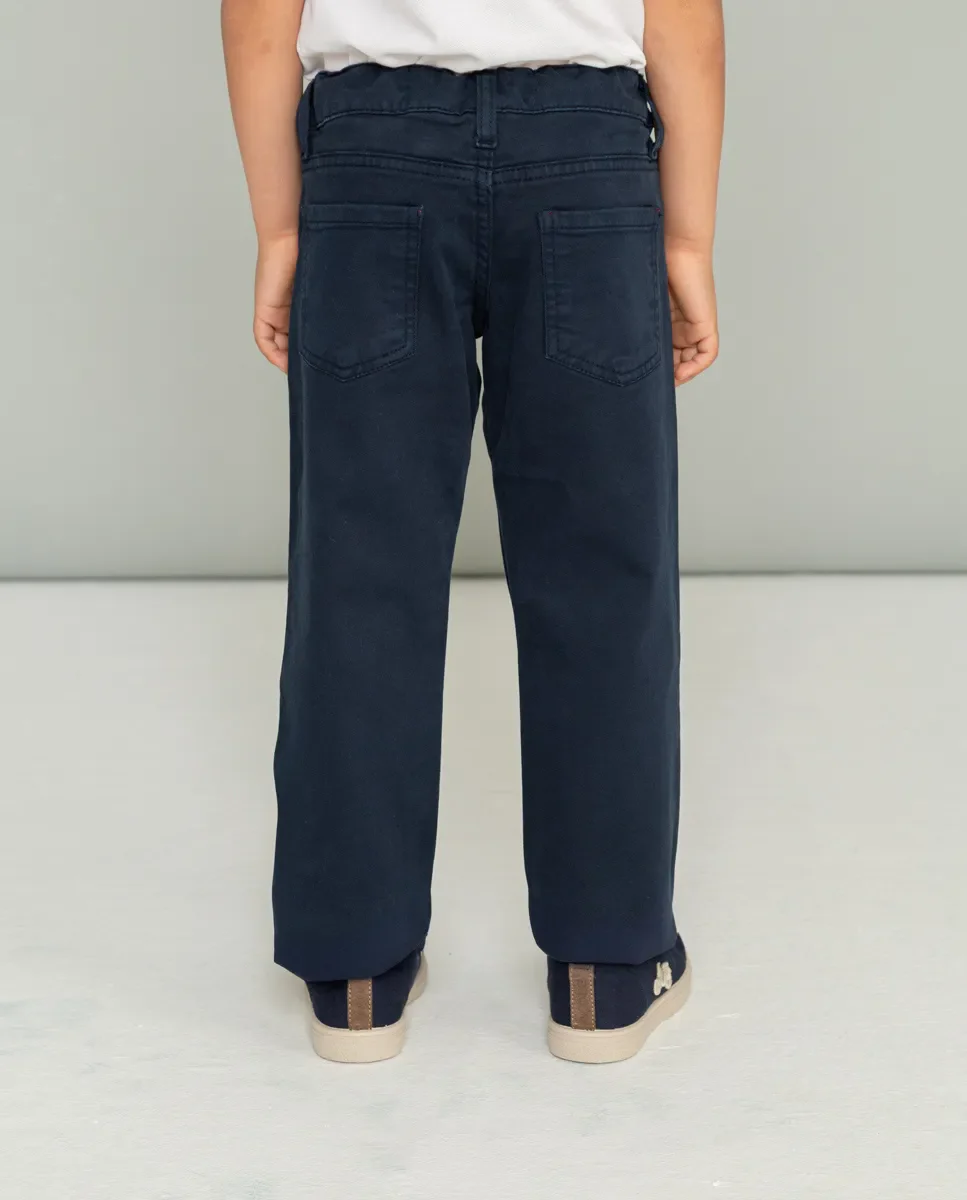 Pantalón niño cooper 5 bolsillos marino - Image 2