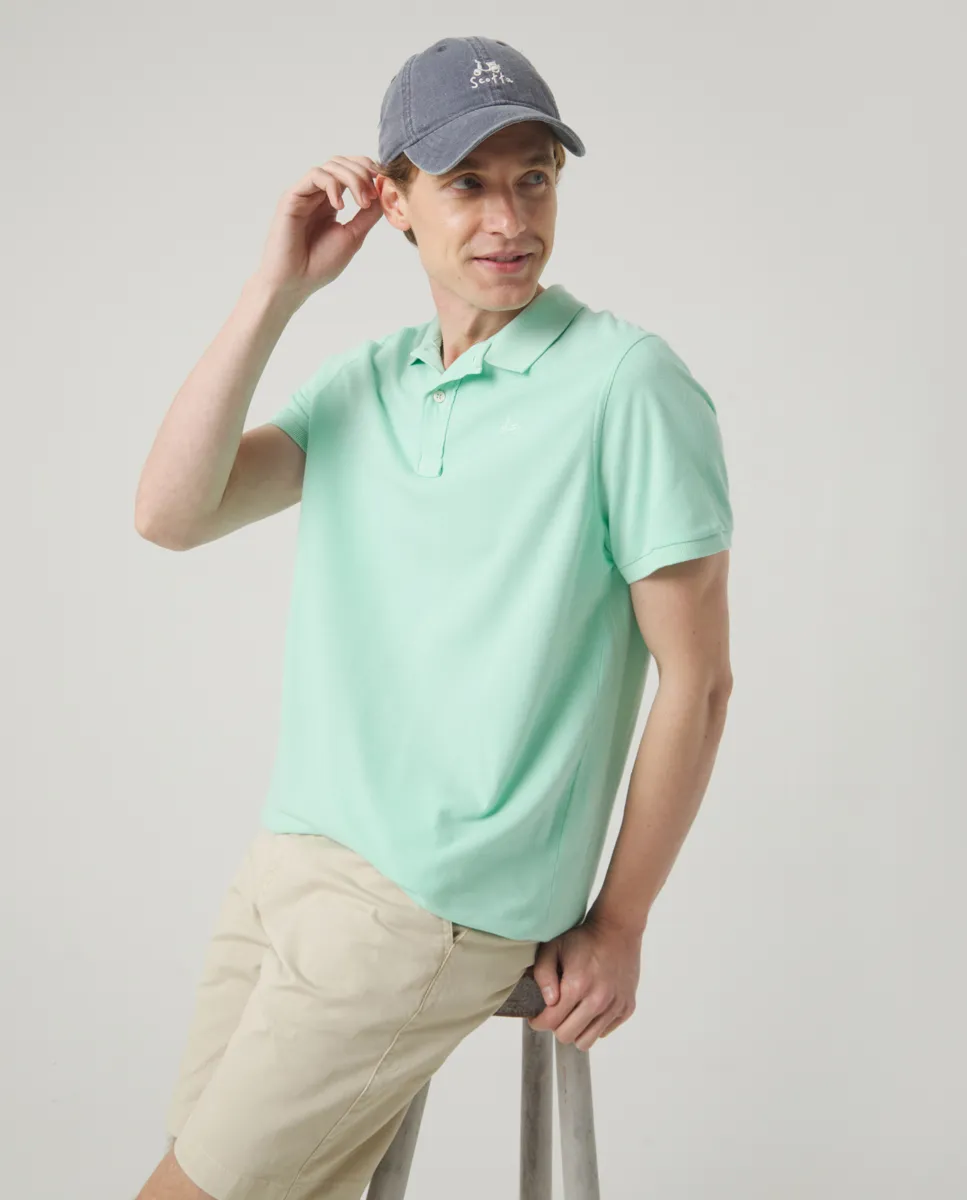 Polo Garment Verde Agua