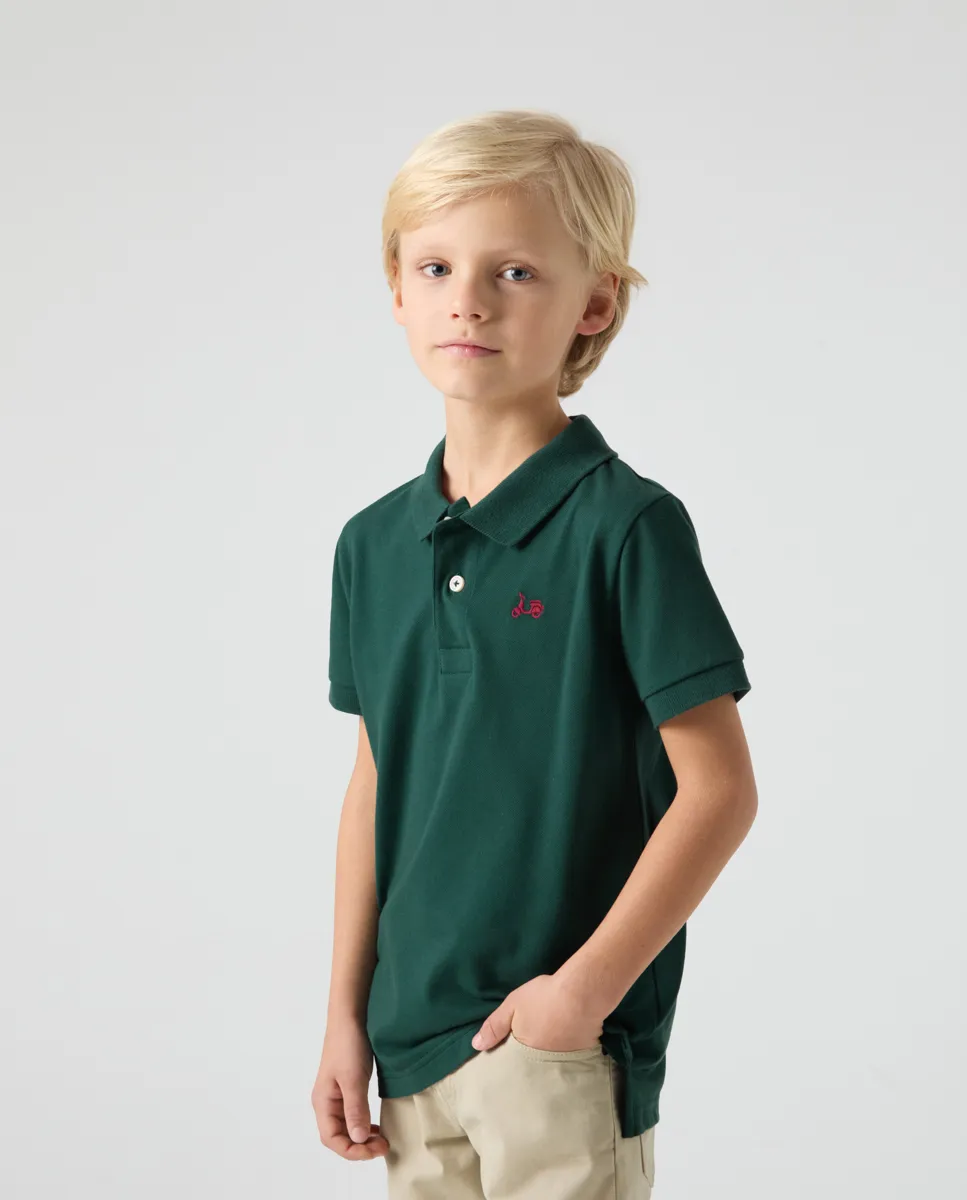 Polo Niño Classic Verde Botella