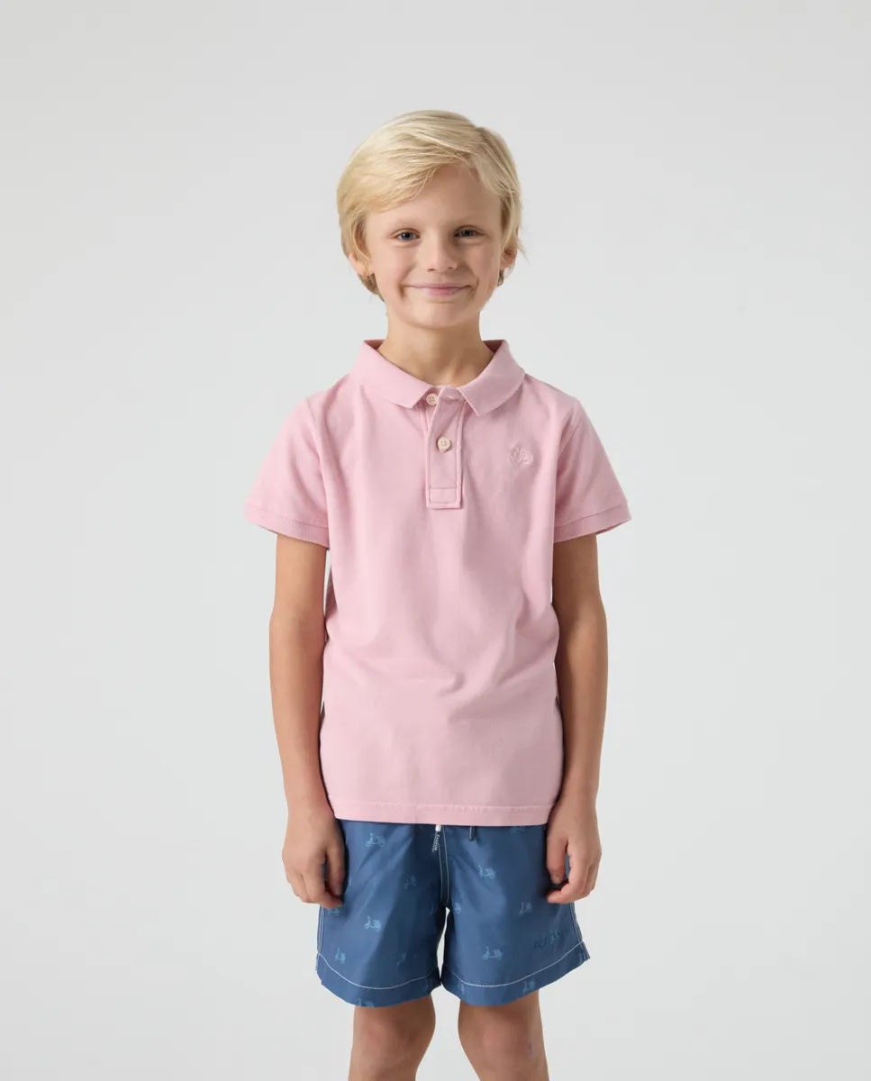 Polo Niño Garment Rosa Palo
