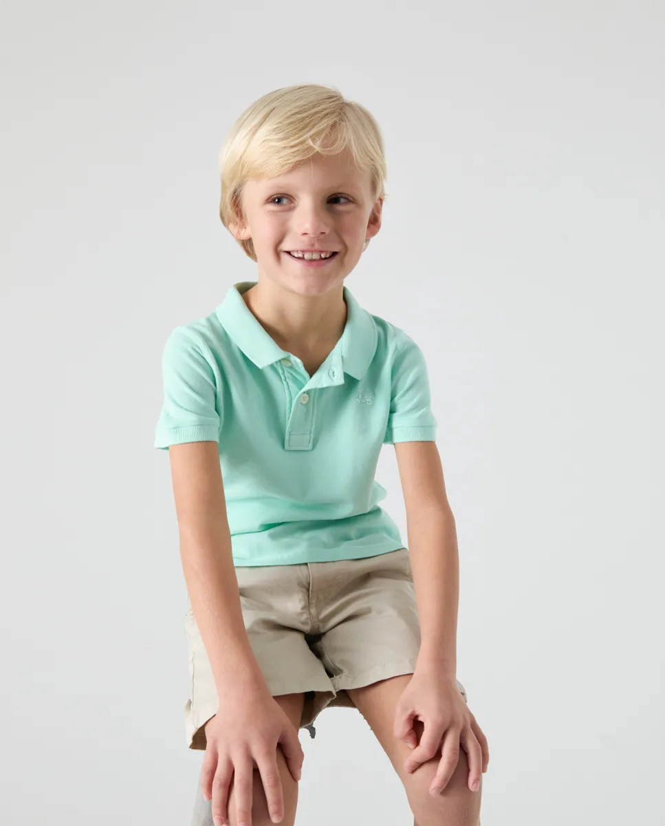 Polo Niño Garment Verde Agua - Image 4
