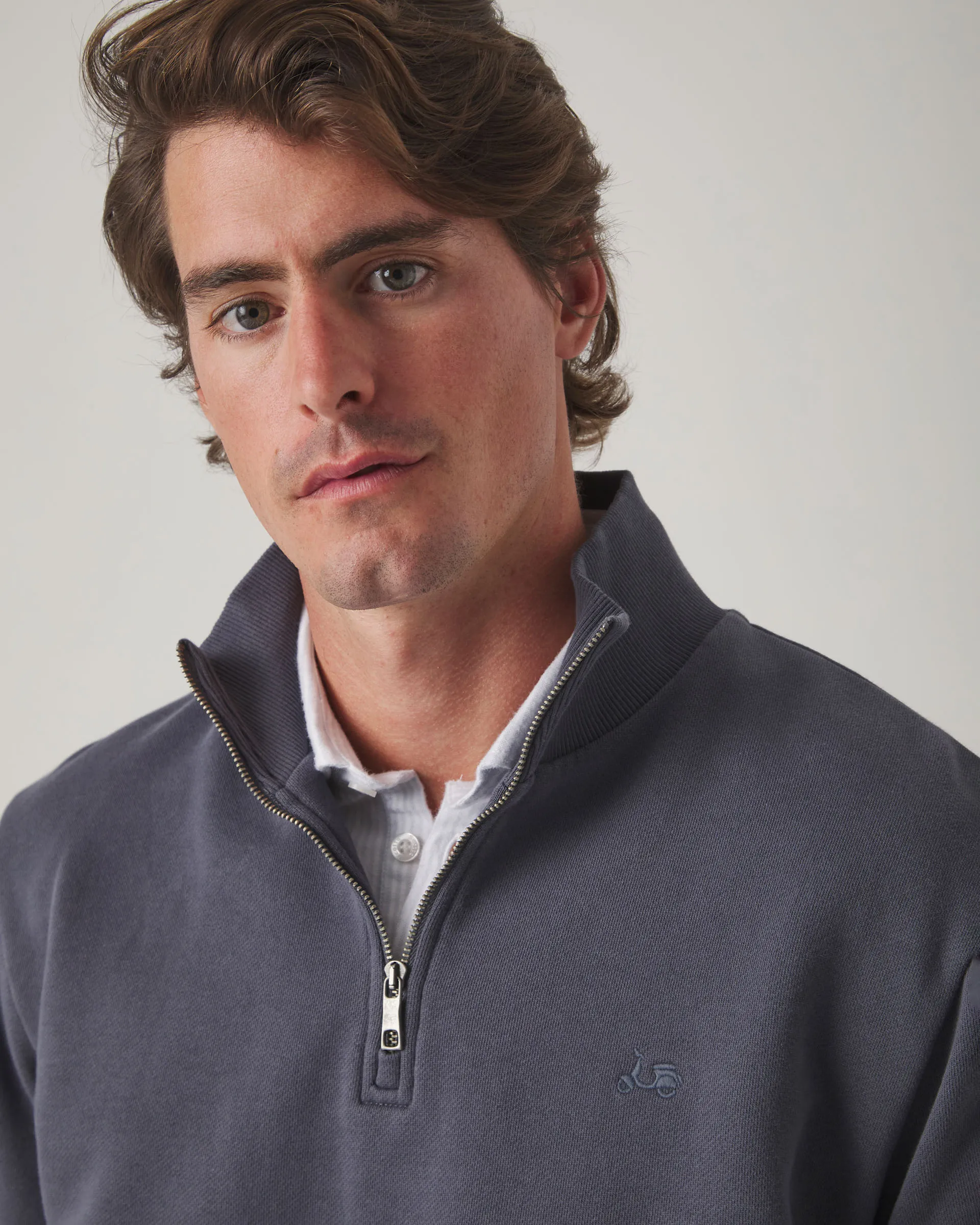 Sudadera Zip Gris Oscuro - Image 2