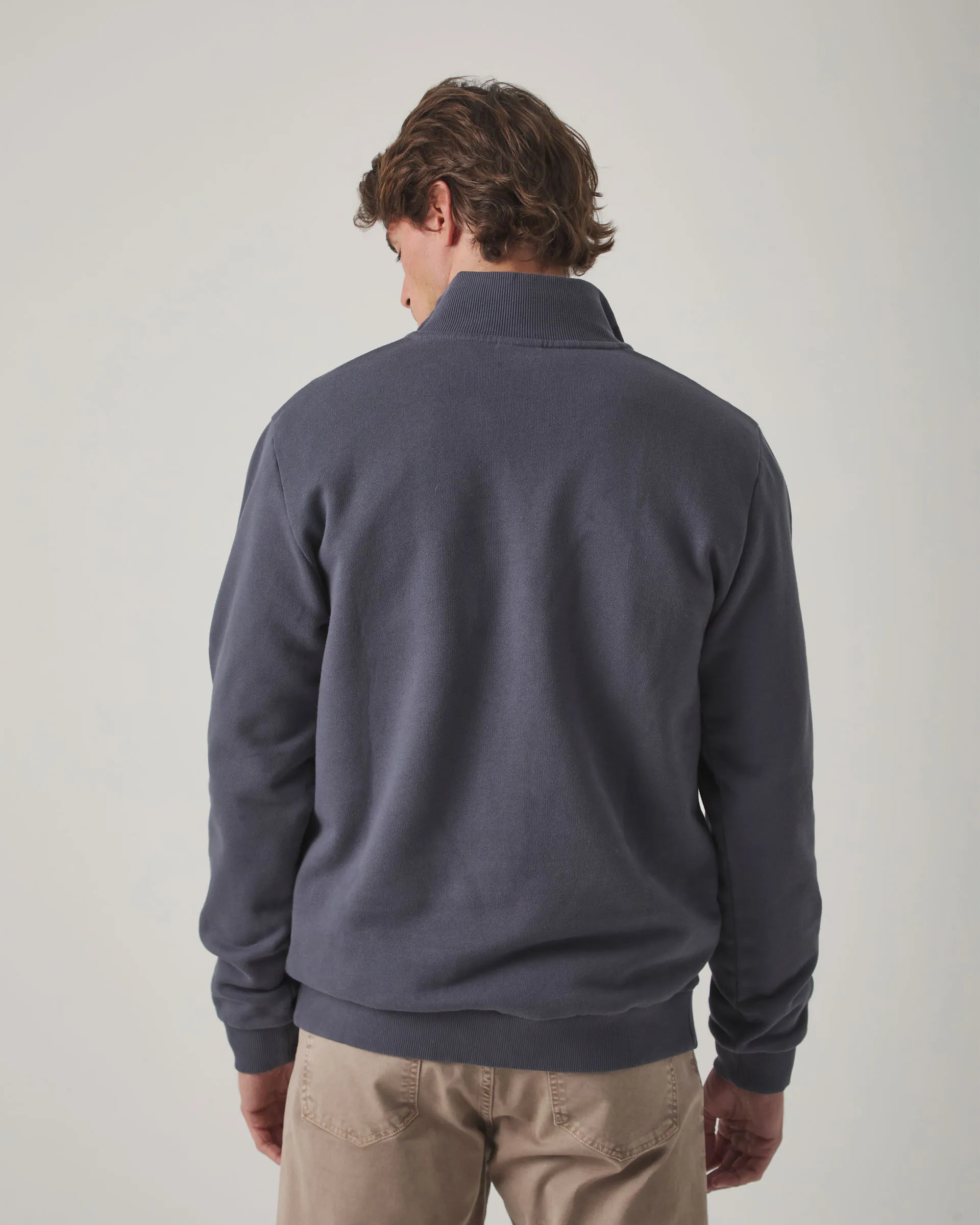 Sudadera Zip Gris Oscuro - Image 3